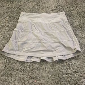 White lululemon tennis skirt